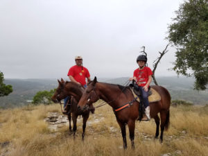 Father-daughter horseback