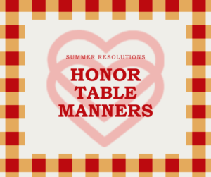 table manners